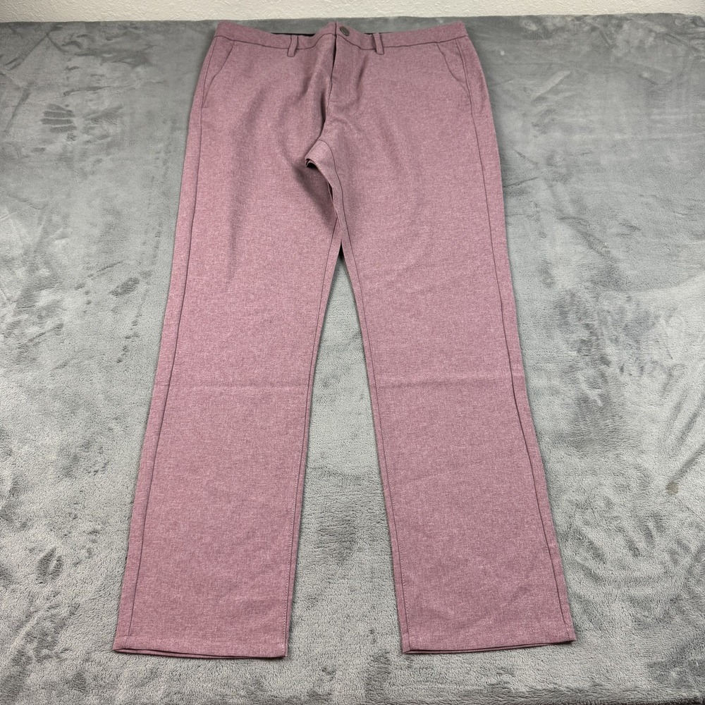 Bonobos Golf Pants Mens 34x30 Pink Tailored Fit‎ Performance Stretch Lightweight